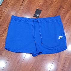 Nwt Nike Knit Sweatshorts. It Has 2 Front Pockets And Inside Material Has Soft Terry Cloth Feel. Color Is Royal Blue. Style Is Standard Fit. Nike Shorts For Loungewear, Blue Leisure Athletic Shorts, Sporty Above Knee Shorts For Loungewear, Nike Casual Shorts With Short Inseam, Nike Athletic Shorts For Loungewear, Nike Casual Shorts, Casual Nike Shorts, Nike Leisure Shorts, Nike Blue Bottoms For Leisure