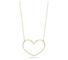 Take your relationship to the next level with a gift of this open heart necklace. (Or treat yourself to its neckline-defining style!) From Luminosa. Modern Open Heart Charm Jewelry, Modern Necklaces For Anniversary On Valentine's Day, Modern Necklaces For Valentine's Day Anniversary, Modern Yellow Gold Heart Necklace, White Gold Open Heart Necklace, Valentine's Day Fine Jewelry Open Heart Necklace, Modern Open Heart Jewelry For Gifts, Modern Open Heart Jewelry For Gift, Formal Open Heart Necklace