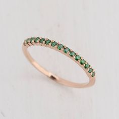 Emerald ring gold, Emerald wedding band, Emerald wedding ring, Emerald band gold, Gold wedding ring, Minimalist Green Diamond Ring For Wedding, Minimalist Green Diamond Wedding Ring, Minimalist Green Emerald Wedding Ring, Dainty Adjustable Emerald Wedding Ring, Minimalist Emerald Ring With Round Band For Weddings, Minimalist Round Band Emerald Wedding Ring, Minimalist Emerald Wedding Ring With Round Band, Green Stackable Rings For Weddings, Adjustable Green Stackable Rings For Wedding