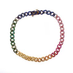 It's Your Birthday, Jewellery Ideas, Fine Jewellery, Link Bracelets, Beaded Necklace, Yellow Gold, Rainbow, Bracelet, Chain