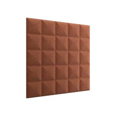 a brown wall panel with squares on it