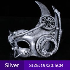 Product Description: Color: silver, bronze Material: ABS plastic, leather, PP Package includes: 1 x costume mask Steampunk Costume Accessories For Cosplay Carnival, Steampunk Costume Accessories For Carnival Cosplay, Steampunk Mask Costume Accessories For Fantasy Events, Steampunk Mask For Fantasy Events, Steampunk Masquerade Mask For Carnival Cosplay, Steampunk Halloween Party Masks, Steampunk Costume Accessories For Masquerade And Cosplay, Steampunk Eye Mask For Costume, Steampunk Eye Mask For Costume Party