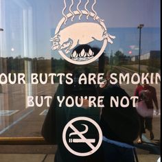 Ha!  No smoking outside Jim n Nicks Jim N Nicks, The Outsiders, Home Decor Decals