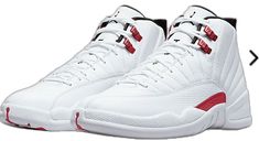 Nike Basketball Shoes With Contrast Sole For Sports, Nike Basketball Shoes With Contrast Sole, Classic High-top Sneakers With Red Sole For Sports, Nike Jordan Shoes With Laces For Sports, Nike Jordan Shoes With Contrast Sole, Jordans Red And White, Nike High Tops White & Red, Jordan 11 Red And White, Jordan 11 Black And Red