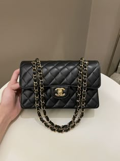 Chanel Classic Quilted Small Double FlapBlack Caviar GHWSmall 23 x 14 x 6.5 cmSingle chain drop 43 cmDouble chain drop 24 cmMicrochipJan 20239.7/10 Like New (inevitable hairline on hardware and underflap imprints otherwise like new)Includes full set box, dust bag and receiptRTP 14,000 sgdPrice now 10,900 sgd 8020 usd CN5565-01 Black Chanel Purse, Phantom Opera, Chanel Bag Outfit, Chanel Bag Classic, Handbag Chanel, Chanel Double Flap, Chanel Classic Flap Bag, Delicate Clothes, Chanel Flap Bag