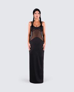 Tahlia Black Rhinestone Maxi Dress Sleeveless Maxi Dress With Built-in Bra For Evening, Bodycon Maxi Slip Dress For Night Out, Maxi Length Bodycon Slip Dress For Night Out, Black Maxi Slip Dress For Prom, Fitted Slip Dress With Sheer Back For Night Out, Stretch Slip Dress For Night Out, Maxi Dress With Built-in Bra For Night Out, Stretch Evening Slip Dress, Elegant Floor-length Maxi Dress For Club