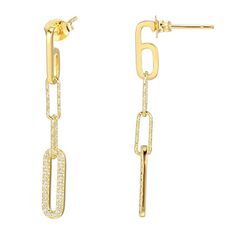 Earring Back: PostSetting: PaveStone: Cubic ZirconiaStone Cut: RoundStone Millimeter Measurement: 1.5 Mm Width, 1.5 Mm LengthMetal Color: YellowEarring Length: 36.7mmEarring Width: 4.9mmMetal: 18k Gold Over SilverCare: Polishing ClothStone Type: 48 Cubic ZirconiaCountry of Origin: Imported Classic Gold Diamond Drop Earrings, Gold Diamond Earrings For Anniversary, Classic Gold Diamond Earrings, Tarnish Resistant, Luxury Gold Linear Earrings With Prong Setting, Gold Hallmarked Diamond Earrings, Gold Linear Anniversary Earrings With Prong Setting, Gold Linear Earrings With Prong Setting For Formal Events, Gold Linear Earrings With Prong Setting For Formal Occasions, Classic Gold Diamond Linear Earrings