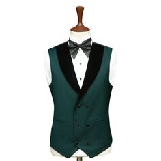 Package Includes: 1 x Jacket - 1 x Waistcoat - 1 x Pant

Stand out from the crowd at your formal events with the custom forest green tuxedo suit, crafted from the most comfortable and durable fabrics. This bold and striking tuxedo features a rich green hue that is sure to turn heads, while the black lapel on the jacket and waistcoat adds an element of sophistication and elegance to the design. Perfect for the modern gentleman who isn't afraid to make a statement, our green tuxedo is the ultimate Elegant Green Tuxedo For Semi-formal Occasions, Green Notch Lapel Tuxedo, Elegant Green Semi-formal Tuxedo, Green Notch Lapel Tuxedo For Semi-formal Occasions, Forest Green Tuxedo Wedding Coats & Jackets, Green Tux, Tuxedo Suit For Men, Green Tuxedo, Bespoke Suit