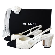 Introducing the most beautiful shoes of 2024: crystal embellished slingback from 24P collection. Adorned with shimmering crystals, delicate sequins, and lustrous pearls in the shape of Chanel's iconic camellia flower, they're a symbol of elegance and sophistication. It's hard to imagine a more perfect pair of shoes for a bride. New with box. Size 39. Chanel Shoes Women, Chanel Wedding Shoes, Chanel Slingback Shoes, Vintage Chanel Heels, Chanel Heel, Channel Shoes, Heels Chanel, Most Expensive Shoes, Chanel 2024