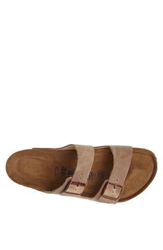 An iconic sandal is set on a softer-than-ever, shock-absorbing footbed with an extra layer of plush foam cushioning that mimics the shape of the foot. Style Name:Birkenstock Arizona Soft Slide Sandal (Men). Style Number: 631034. Men Birkenstock, Birkenstock Arizona, The Shape, Mens Sandals, Slide Sandals, Birkenstock, Arizona, Adjustable Straps, Leather Upper