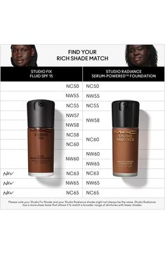 What it is: An iconic, 24-hour buildable, breathable foundation with a natural, soft-matte finish in good-for-skin shades made for all skin tones and textures.What it does: Studio Fix Fluid SPF 15 24HR Matte Foundation + Oil Control. Our original matte has been remastered. The iconic 24-hour buildable, breathable foundation you know – and your skin loves – has been Fix-ed and remixed with a soft-matte finish and includes SPF 15 for broad spectrum protection against UV rays. The new good-for-skin Nyx Foundation, Foundation Bottle, Hyper Real, Mac Studio Fix Fluid, Hydration Serum, Foundation For Oily Skin, Hairstyling Products, Red Algae, Studio Fix