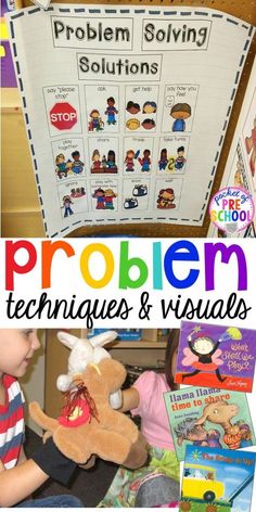 an image of problem techniques and visual skills for children to use in the classroom with text overlay