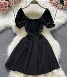 Cute A line lace up dress fashion dress Fabric: Blended Color: black, red Size(cm): S, M S length 82 bust 82-90 waist 70 M length 83 bust 86-94 waist 74 Teuta Matoshi, Early Fall Outfits, Lace Up Dress, Current Fashion Trends, Petite Outfits, Casual Fall Outfits, Fashion And Lifestyle, Dress Fashion, Casual Fall