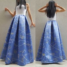 "Blue extravagant long skirt🤩 Extravagant designs and high quality fabrics. The item from the pictures is size S For more information feel free to ask questions. Material &Care Satin Cotton Machine wash 30oC Hand wash at low temperatures Do not machine dry Do not iron Sizing We make sizes from xs to 5xl as well as customized measures.So don't hesitate to contact us and make one for you. 🛫🎁Shipping🎁 🛬 STANDARD SHIPPING Europe : 6-8 business days USA&Canada : 8-10 business days Everyw Blue High Waist Maxi Skirt For Party, Blue Maxi Length Party Bottoms, Blue Maxi Length Bottoms For Party, Blue Long Dresses With Relaxed Fit, Blue Dresses With Relaxed Long Skirt, Blue Long Skirt Dresses With Relaxed Fit, Blue Relaxed Fit Maxi Skirt For Party, Blue Gathered Skirt For Party, Blue Relaxed Maxi Skirt For Party