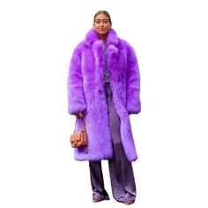 Elodie Purple Long Faux Fur Long Coat for Women Women's Faux Fur Long Coat: A stylish and trendy knee-length coat made from high-quality faux fur. Ultra-thick, fluffy, and cozy: Designed to provide maximum warmth and comfort in cold weather. Vibrant colours: Available in yellow, blue, and purple, adding a touch of brilliance to any outfit. Generous length for extra coverage: Reaches below the knee, creating an elegant and glamorous silhouette. Insulating and warm: The faux fur material ensures p Solid Color Faux Fur Coat For Winter, Oversized Spring Fur Coat With Faux Fur Trim, Oversized Faux Fur Trim Coat For Spring, Fluffy Fur Coat For Cold Weather In Spring, Fluffy Fur Coat For Cold Weather, Trendy Fluffy Fur Coat For Cold Weather, Spring Fluffy Faux Fur Coat, Faux Fur Coat For Cold Weather, Solid Faux Fur Coat For Cold Weather