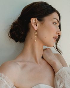 Let your wedding day bloom with our Melanie Floral Earrings. Lightweight and ready to hit the dance floor. Gold plate over brass Nickel- and lead-free Wedding Day Earrings, Floral Earrings, Gold Drop Earrings, Dance Floor, The Dance, Gold Plate, Wedding Day, Drop Earrings, Brass