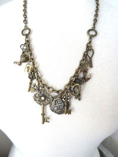 HIS AND HERS ATTIC STORE  OPEN WILL ADD ITEMS DAILY DESCRIPTION KIRKS FOLLY ANTIQUE BRASS KEY CHARM NECKLACE NECKLACE IS ANTIQUE BRASS IN COLOR IN COLOR ADJUSTS FROM 22-25" PLEASE LOOK AT PHOTOS FOR MORE DETAILS KF20 PLEASE CONTACT US WITH ANY ISSUES, WE WILL REPLY TO RESOVE ASAP INTERNATIONAL SHIPPING ALL INTERNATIONAL BUYERS MUST PAY SHIPPING FEES THROUGH THE GLOBAL SHIPPING PROGRAM, AND ANY CUSTOMS FEES THAT MAY APPLY. Key Charm Necklace, Key And Lock, Lock Jewelry, Key Charms, Kirks Folly, Key Jewelry, Necklace Necklace, Chest Tattoo, Fashion Jewelry Necklaces