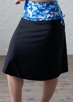 Plus Size Long Swim Skort Fit & Sizing High Waisted Wide waistband sits just below your natural waist Inseam Length 17.35 inches (Size 2X) Skirt Length 26.91 (Size 2X) Features UPF 50+ sun protection Attached Capri Length Leggings Quick Dry Designed to be worn over your favorite bikini bottom Sold as bottom only. Shop separate tops to complete your look Care Rinse in cold water to wash off any chemicals, chlorinated water or saltwater Machine wash in cold water on gen Summer Swim Skirt With Upf 50+, Upf 50+ Swim Skirt For Summer, Go-dry Stretch Swim Skirt In Short Length, Stretch Swim Skirt With Upf 50+, Short Length, Casual Moisture-wicking Swim Skirt, Long Swim Skirt, Swim Skort, Swim Skirt, Capri Leggings