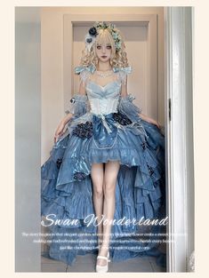 New Round Preorder: 【-Swan Wonderland-】 Vintage Classic Lolita Dress Set  

◆ Shopping Link >>> https://lolitawardrobe.com/swan-wonderland-vintage-classic-lolita-dress-set_p8423.html Yumekawaii Fashion, Denim Design, Kawaii Fashion