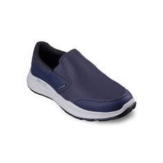 Find the perfect blend of easy-wearing style and comfort with these Skechers Relaxed Fit® Equalizer 5.0 Persistable men's slip-on shoes. Click this FOOTWEAR GUIDE to find the perfect fit and more! Find the perfect blend of easy-wearing style and comfort with these Skechers Relaxed Fit® Equalizer 5.0 Persistable men's slip-on shoes. Click this FOOTWEAR GUIDE to find the perfect fit and more! FEATURES Athletic mesh and synthetic upper with twin gore panels Durable dual-density traction outsole for Functional Blue Slip-resistant Walking Shoes, Dynamic Slip-on Walking Shoes With Cushioned Footbed, Dynamic Cushioned Slip-on Walking Shoes, Functional Slip-on Synthetic Walking Shoes, Functional Synthetic Slip-on Walking Shoes, Sports Slip-resistant Synthetic Slip-ons, Sports Slip-ons With Slip-resistant Synthetic Material, Blue Walking Shoes With Gel Cushioning For Light Sports, Functional Slip-on Walking Shoes With Gel Cushioning