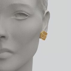 Gold Geometric Earrings For Formal Occasions, Modern Diamond-shaped Earrings For Formal Occasions, Modern Diamond-shaped Earrings For Formal Events, Luxury Diamond-shaped Earrings, Elegant Yellow Gold Diamond-shaped Earrings, Elegant Gold Geometric Earrings, Elegant Yellow Gold Geometric Earrings, Elegant Geometric Gold Earrings, Modern Diamond Cut Diamond Earrings For Gift