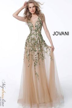 Jovani Gown, Jovani Prom, Gold Prom Dresses, Prom Dresses Jovani, Jovani Dresses, A Line Prom Dresses, Prom Outfits, Tulle Prom Dress, Embellished Dress