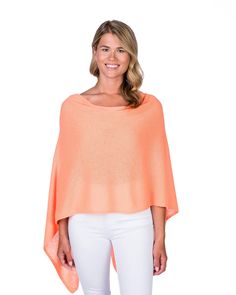 Our favorite Claudia Nichole 100% cashmere dress topper poncho by Alashan is the must have cashmere poncho for every woman. Our brand ambassadors claim that Alashan "owns the rainbow". This poncho is perfect for every single occasion. The wear, drape, and look of this poncho will have you back for new colors from our rainbow.  #cashmere#cashmeresweaters#cashmerewrap#alashancashmere#100cashmere#womenscashmere#cashmerefashion#travelstyle#travelaccessory#orangeponcho#poncho Chic Oversized Cape For Spring, Oversized Chic Cape For Spring, One Size Batwing Sleeve Cape For Spring, Elegant Cape Top For Spring, Elegant Spring Cape Top, One Size Shawl Poncho For Spring, Casual Oversized Shawl For Spring, Chic One-size Summer Poncho, Oversized Casual Shawl For Spring