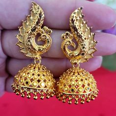 Brand New. 22k Gold Plated Bollywood Indian Pakistani Earrings. Bundle Discount Avaiable. Great Quality Ships Next Business Day Gold Plated Peacock Design Jewelry, Gold-plated Jewelry With Peacock Design, 22k Gold Peacock Design Earrings, 22k Gold Earrings With Peacock Design, Gold Jhumkas With Peacock Design For Celebrations, Gold Peacock Design Dangle Jewelry, Gold Earrings With Peacock Design For Wedding, Gold Dangle Jewelry With Peacock Design, Gold Wedding Earrings With Peacock Design