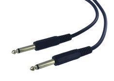 two black and gold audio cables on a white background