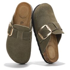 PRICES MAY VARY. 𝗠𝗲𝗺𝗼𝗿𝘆 𝗙𝗼𝗮𝗺 𝗣𝗮𝗱𝗱𝗶𝗻𝗴: Enjoy all-day comfort with the memory foam padding in these womens shoes. The soft cushioning conforms to the shape of your feet, providing a custom fit and reducing foot fatigue. Perfect for long hours, whether you're wearing mules for Women 2025 or clogs for women. 𝗦𝘂𝗲𝗱𝗲 𝗨𝗽𝗽𝗲𝗿: Crafted with a soft, durable suede upper, these womens mules offer a sophisticated and stylish look. The quality material adds a luxurious feel, making th Fall Shoes For Women, Womens Clogs And Mules, Clogs Sandals, Autumn Shoes Women, Clogs For Women, Clogs And Mules, Suede Clogs, Outdoor Slippers, Platform Clogs