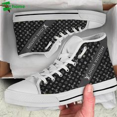 Click link to buy it: . ✔ Fast shipping. ✔ Limited design. Louis vuitton black monogram high top canvas shoes sneakers hot best lv for men women hot 2023 High Top Canvas Shoes Please check the measurement chart carefully before you buy the item. PRODUC INFORMATION: Type: Lightweight city running shoes. Vamp: Canvas. Weight: 620g (A pair). Color: Custom City Running, Black High Top Shoes, Gucci Nike, Comfort Gifts, Products Ideas, White High Tops, Louis Vuitton Black, Browning Logo, Shoes Canvas