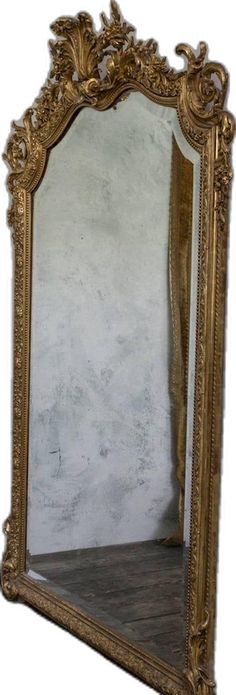 French Baroque Interior, Large Antique Mirror, French Frames, Baroque Mirror, Antique Vintage Decor, French Baroque, Mirror Aesthetic, Yennefer Of Vengerberg, Ornate Mirror