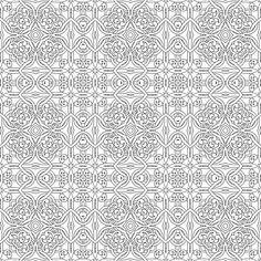 a black and white pattern with an intricate design