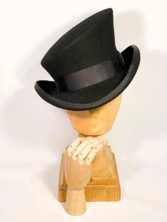 Asymmetric Top Hat, Top Hat, Topper Hat, Edwardian Top Hat, Victorian Top Hat, Felt Hat, Steam Punk Top Hat, Race Top Hat, Derby Top Hat - Etsy Winter Derby Top Hat With Curved Brim, Fitted Top Hat With Short Brim For Derby, Formal High Crown Mini Hat For Winter, Derby Fitted Top Hat With Curved Brim, Formal High Crown Top Hat For Winter, Classic Fitted Top Hat With High Crown, Formal Fitted High Crown Felt Hat, Victorian High Crown Top Hat For Formal Occasions, Formal Fitted Felt Hat With High Crown