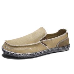 PRICES MAY VARY. Soft and light:men slip on shoes,light weight,easy to carry of this outdoor loafers, beach and in the office,essential for your holidays, easy to drive, easy to walk,easy on and off. Comfortable upper: men’s slip on boat shoes use high-quality canvas fabric lightweight and give outstanding heat dissipation, all-round fitting foot, comfortable and free to wear, easy to care. Round toe cap: men's deck shoes are specially designed for foot style,fashionable and generous, comfortabl Canvas Boat Shoes, Casual Slip On Shoes, Deck Shoes, Vintage Boats, Office Essentials, Casual Loafers, Driving Shoes, Walking Shoes, Luxury Store