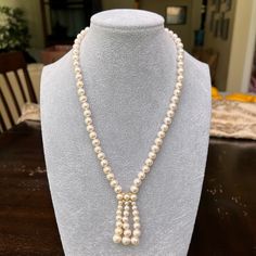 This Elegant Belpearl Cultured Pearl Necklace Is Crafted With Round Cream Pearls, 14k Ball Clasp & Accented With 0.06 Ctw White Diamonds. Pearl Size Is Approx 7-8mm. Necklace Length Approx 18” + 2” Drop. Pearls Are High Lustre With Very Little Blemishes. Cultured Pearl Necklace, Pearl Cream, Pearl Size, White Diamonds, Cultured Pearls, Necklace Length, Diamond White, Womens Jewelry Necklace, Necklace Lengths