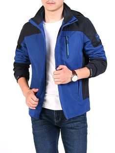 Men Jacket Outdoor Winter Waterproof Warm - Blue - 4Z24652522 - Men's Clothing, Men's Outerwear, Men's Jackets  #MensJackets #Men's #Clothing # #Men's #Outerwear # #Men's #Jackets Jacket Outdoor, Prom 2024, Men's Outerwear, Blue Label, Men's Jackets, Mens Outerwear, Mens Clothing Styles, Men's Clothing, Rain Jacket