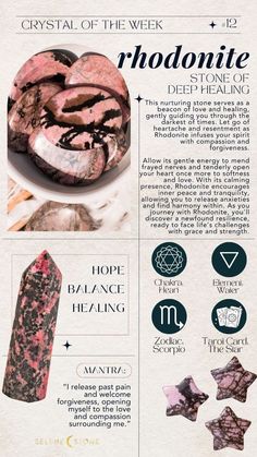 Crystal Energy Healing, Rhondite Crystal Meaning, Rhodonite Crystal Meaning, Rhodonite Meaning, Energy Stones Crystal Healing, Best Healing Crystals, Rhodonite Crystal, Heal Your Heart