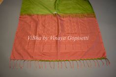 This Parrot Green and Peach Kanchi Soft Silk Saree and Blouse is crafted from luxurious handloom silk for a traditional look and feel. Perfect for weddings and festivals, it's soft and comfortable to wear for all age groups. The beautiful combination of colors makes this saree a chic addition to any wardrobe. The accompanying saree blouse is tailored and embellished with embroidered sleeves and handcrafted dori and tassels at the back. The attention to detail further enhances it and gives the bl Orange Cotton Silk Traditional Wear For Wedding, Traditional Peach Blouse Piece With Self Design, Festive Peach Blouse Piece With Pallu, Wedding Cotton Silk Traditional Wear With Weaving Work, Peach Traditional Wear For Puja And Diwali, Traditional Peach Blouse With Pallu Detail, Traditional Peach Dupatta With Zari Weaving, Traditional Peach Blouse With Pallu, Traditional Peach Blouse Piece With Pallu