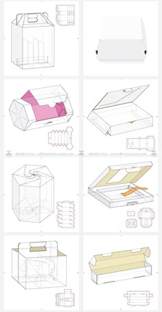 the instructions for how to make an origami box with paper and glues