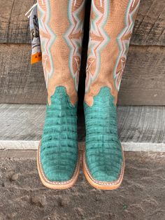 R Watson, Women's boots, Nubuck, Turquoise, Caiman Belly, Narrow Square Toe, Cowgirl Boots, RWL2011 - R Watson Women's Nubuck Turquoise Caiman Belly Narrow Square Toe Cowgirl Boots - RWL2011 Western Turquoise Boots With Patina, Turquoise Western Boots With Patina, Hand Tooled Fitted Boots For Rodeo, Fitted Hand Tooled Boots For Rodeo, Western Turquoise Boots For Rodeo, Western Turquoise Boots For Fall, Turquoise Western Boots For Ranch, Fitted Turquoise Boots For Ranch, Turquoise Western Boots With Snip Toe