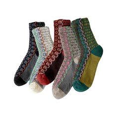 PRICES MAY VARY. Material - The socks are made of high quality cotton, comfortable, breathable and sweat-absorbent. They can keep your feet warm and dry all day. They are gentle to the skin, suitable both for indoor and outdoor activity. Size &Color - The socks fit women's shoe size: US 5-8. Stretchy cotton design, perfectly suitable for your feet. Multiple colors choices make you easy to find a satisfied one. Embroidered Designs - The vintage embroidered pattern design makes the socks pretty an Harem Pants Jumpsuit, Embroidered Animals, Silk Dress Short, Vintage Socks, Forest Style, Embroidered Designs, Women Crew Socks, Women Socks, Socks For Women