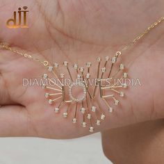 Solid 14k Gold Natural Diamond Designer Spike Initial LOVE Heart Pendant Chain Necklace Jewelry PEMJ-1931 🇮🇳 MADE IN INDIA 🇮🇳 Birthstone Month: ♦ April. Material: ♦ 14k Gold. ♦ Natural Diamond. ♦ 32x35 MM Pendant Size. ♦ Length 14 Inches + 2" Adjustable. Purpose: ♦ Necklace For Gifts. ♦ Christmas / Anniversary / Birthday / Bridesmaid / Valentine Gift. ♦ Women's Day Gift / Mother's Day Gift. ♦ Gift For Love / Wife / MOM / BFF / Girl Friend. 💫Here Are Some Amazing Ways To Take Care Of Your Pr 14k Gold Heart Pendant Diamond Necklace For Anniversary, Valentine's Day 14k Gold Diamond Necklace, Fine Jewelry Diamond Necklace For Anniversary, Mother's Day, Fine Jewelry Diamond Necklace For Mother's Day Anniversary, Anniversary Necklaces With 17 Jewels For Valentine's Day, Valentine's Day Diamond Pendant Necklace For Anniversary, 14k Gold Pendant Diamond Necklace For Anniversary, Round Name Necklace For Valentine's Day Anniversary, Diamond Pendant Necklace For Mother's Day Anniversary