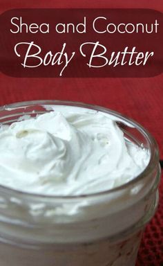 Shea and Coconut Oil Body Butter - lifefromthegroundup.us Coconut Oil Body Butter, Coconut Oil Body, Săpunuri Handmade, Homemade Body Butter, Homemade Moisturizer, Diy Body Butter, Body Butters Recipe, Unrefined Coconut Oil