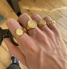 Rafe Cameron, Inexpensive Jewelry, Mens Gold Jewelry, Mens Gold Rings, Gold Ring Designs, Mens Accessories Jewelry