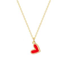 LeMel Lilah Heart Necklace Heart Charm Necklace, Smile On, Share The Love, Gold Filled Chain, Chain Lengths, Heart Charm, A Smile, Heart Necklace, Chain Length