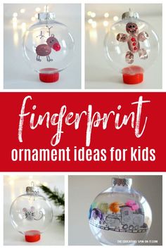 christmas ornament ideas for kids that are fun and easy to make with the kids