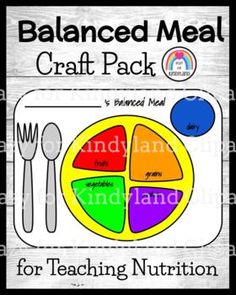 balanced meal craft pack for teaching nutrition