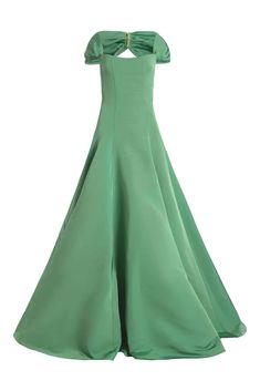 Vittoria Leaf Green Drop Waist Gown | Over The Moon Drop Waist Gown, Clothing Brand Logos, Model Outfits, Forward Thinking, Leaf Green, The Cosmos, Modest Dresses, Drop Waist, Dress Styles