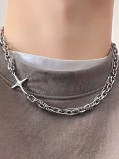 [SponsoredPost] 31 Top Mens Jewelry Necklace Recommendations You Need To See Straight Away #mensjewelrynecklace Street Grunge, Chain Necklace Silver, Grunge Jewelry, Edgy Jewelry, Y2k Necklace, Mens Jewelry Necklace, Mens Silver Necklace, Mens Chain Necklace, Jewelry Accessories Ideas